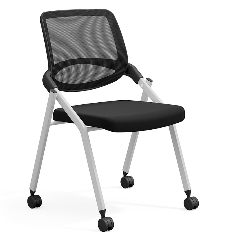 TC-610 Mobile Training Chair – Mesh Back, Flip-Up Armrests, Nesting Design | B2B Wholesale & OEM - Image 2