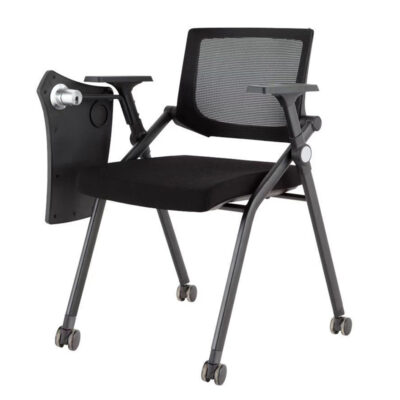 TC-804 China Foshan Office Furniture Wholesale Commercial Mesh Training Chair with Tablet Arm - Space Saving Folding Design for Conference &am Ap; Seminar Rooms