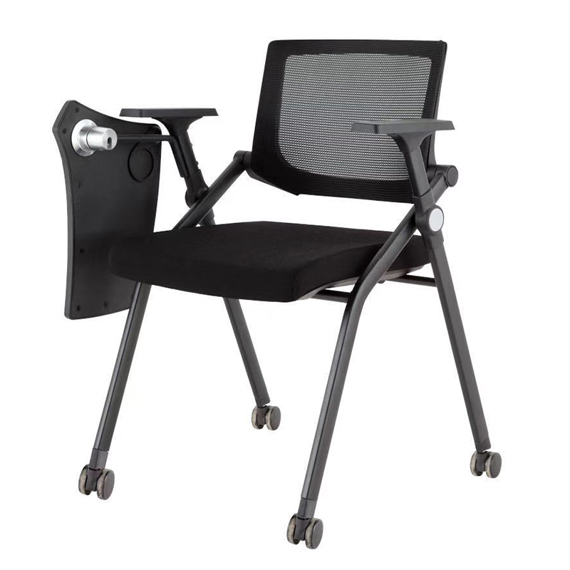 TC-804 China Foshan Office Furniture Wholesale Commercial Mesh Training Chair with Tablet Arm - Space Saving Folding Design for Conference &am Ap; Seminar Rooms - Image 1