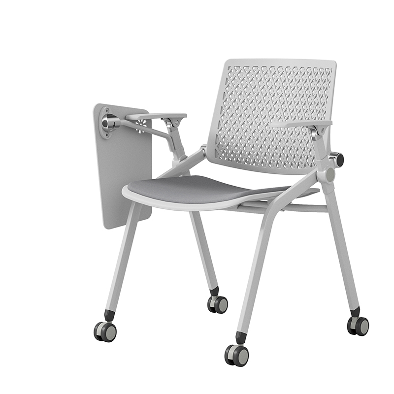 TC-834 Mobile Training Chair – Mesh Back, Casters, Wholesale from China Foshan Factory | B2B OEM & Bulk Orders - Image 3