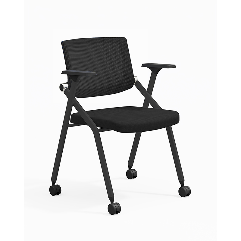 TC-843 Mobile Folding Training Chair – Ergonomic Mesh Back with Foldable Seat, Optional Writing Tablet and Casters - Image 17