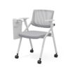 TC-843 Mobile Folding Training Chair – Ergonomic Mesh Back with Foldable Seat, Optional Writing Tablet and Casters - Thumbnail Image 13
