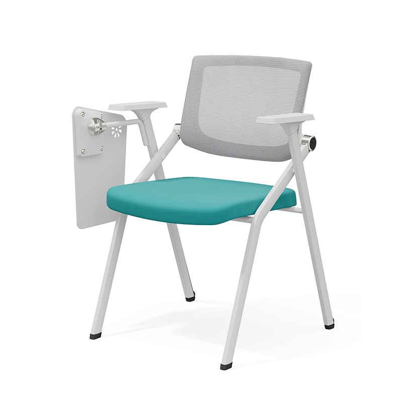 TC-843 Mobile Folding Training Chair – Ergonomic Mesh Back with Foldable Seat, Optional Writing Tablet and Casters - Image 11