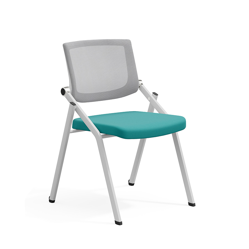 TC-843 Mobile Folding Training Chair – Ergonomic Mesh Back with Foldable Seat, Optional Writing Tablet and Casters - Image 9