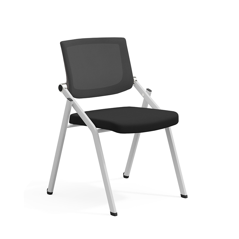 TC-843 Mobile Folding Training Chair – Ergonomic Mesh Back with Foldable Seat, Optional Writing Tablet and Casters - Image 8