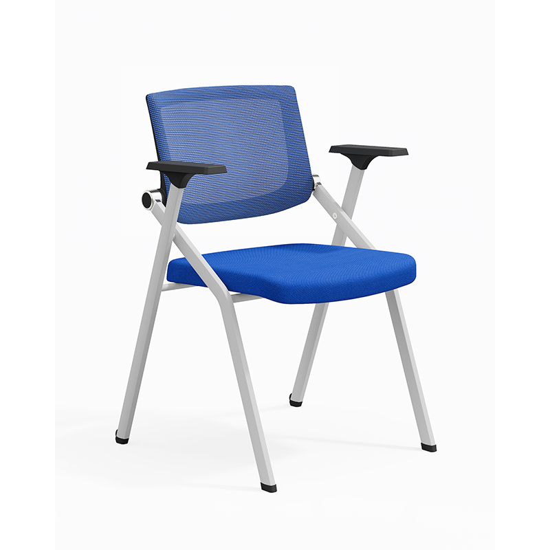 TC-843 Mobile Folding Training Chair – Ergonomic Mesh Back with Foldable Seat, Optional Writing Tablet and Casters - Image 7