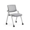 TC-843 Mobile Folding Training Chair – Ergonomic Mesh Back with Foldable Seat, Optional Writing Tablet and Casters - Thumbnail Image 5