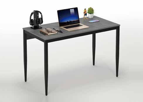 CT-3655 Computer Desk 120cm Black Steel Frame - Image 1