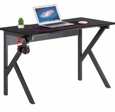 GT-005C Gaming Desk 120cm with Red Accent Frame