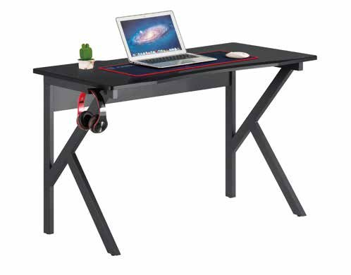 GT-005C Gaming Desk 120cm with Red Accent Frame - Image 1