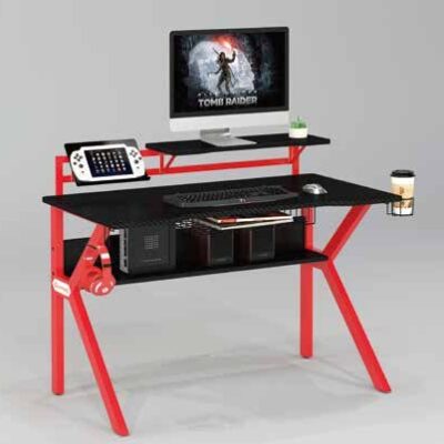 GT-006 Gaming Desk 135cm with Monitor Stand and Storage