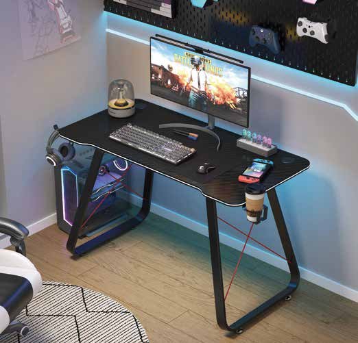 GT-010D Gaming Desk 120cm with LED Light Top - Image 1