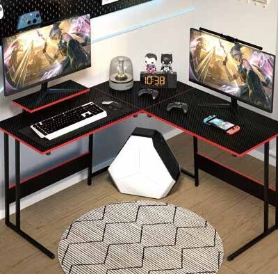 GT-029 L-Shaped Corner Gaming Desk 130cm