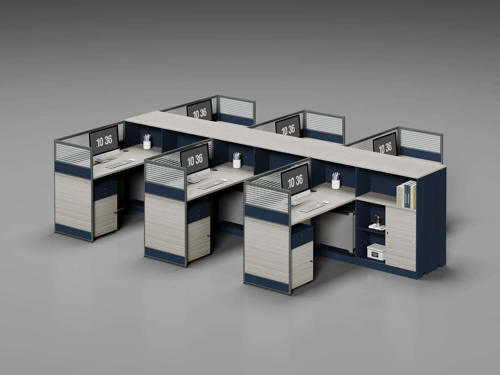 C20-1514 Modular Office Workstation Partition Desk gallery - Ergovari