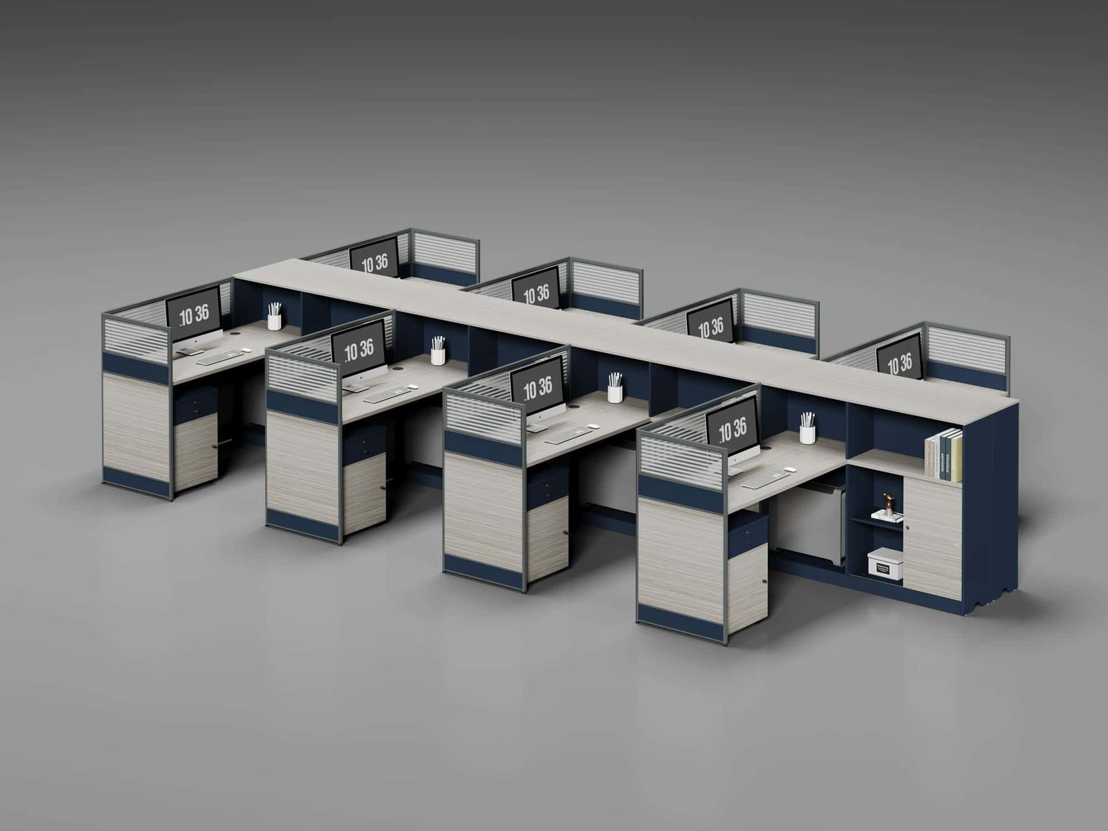 C20-1514 Modular Office Workstation Partition Desk gallery - Ergovari