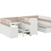 C3060C Project Partition Workstation Combination - Fashion White gallery - Ergovari
