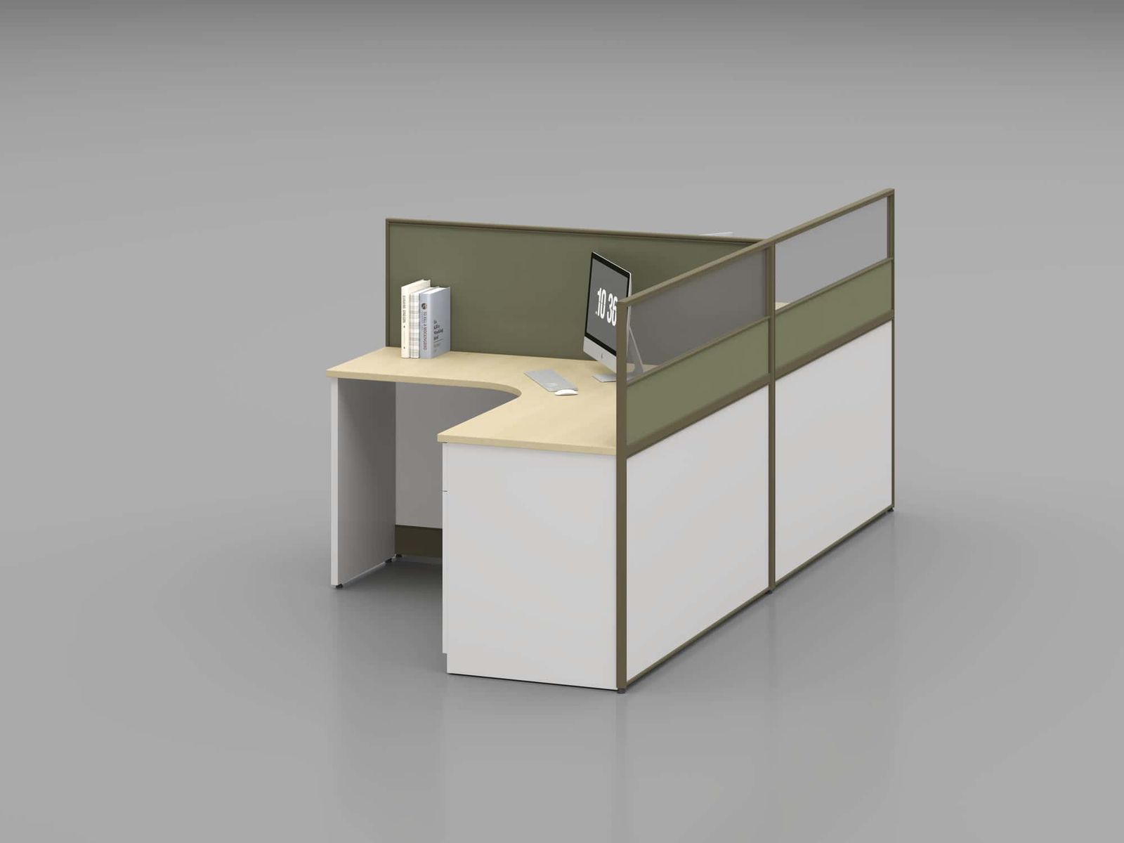 C30B Modular Office Workstation Partition Desk gallery - Ergovari