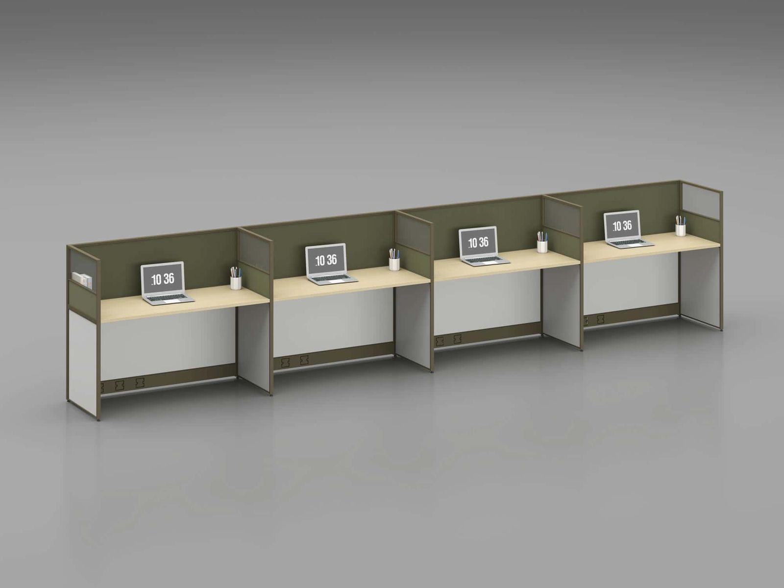 C30B Modular Office Workstation Partition Desk gallery - Ergovari