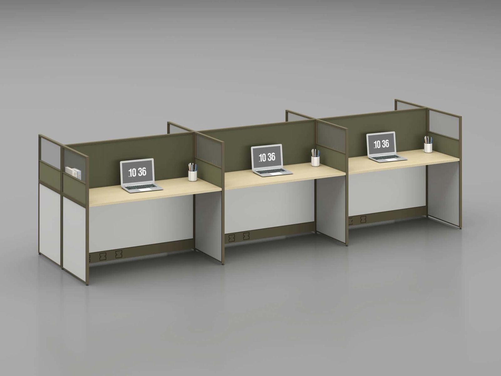 C30B Modular Office Workstation Partition Desk gallery - Ergovari