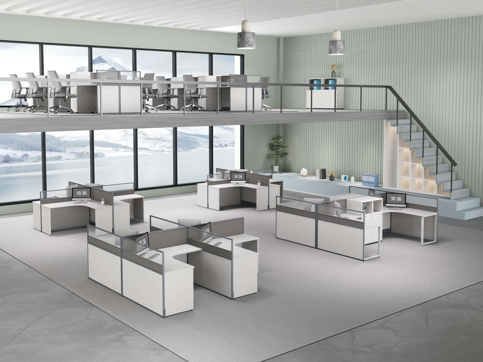 C30CE Modular Office Workstation gallery - Ergovari