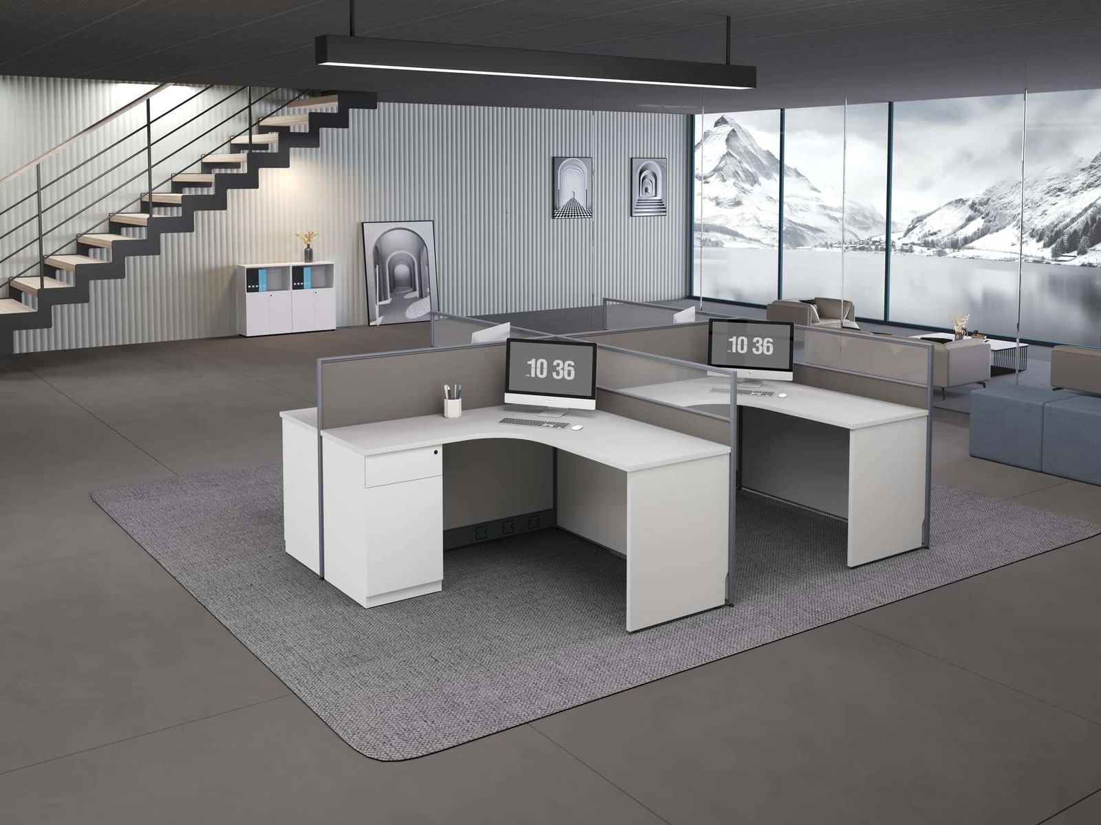C30PC Modular Office Workstation gallery - Ergovari