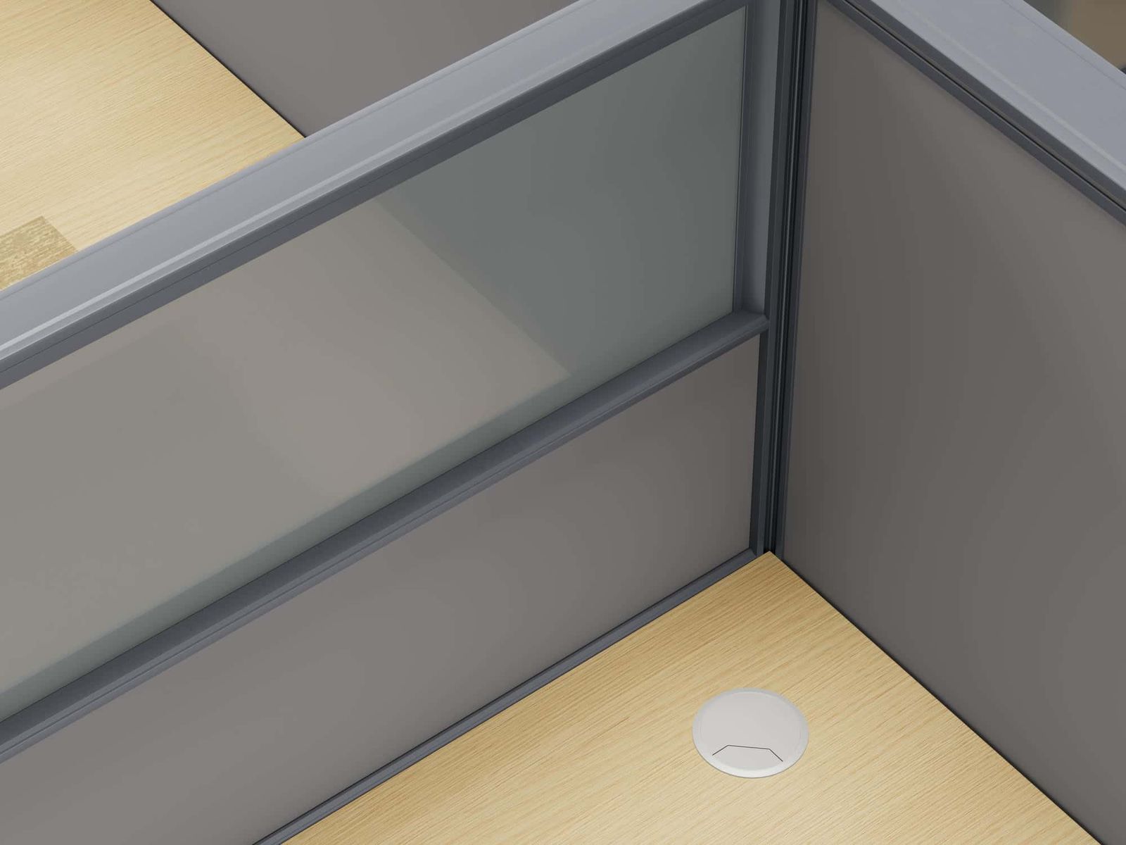 C4060D Modular Office Workstation Partition Desk gallery - Ergovari