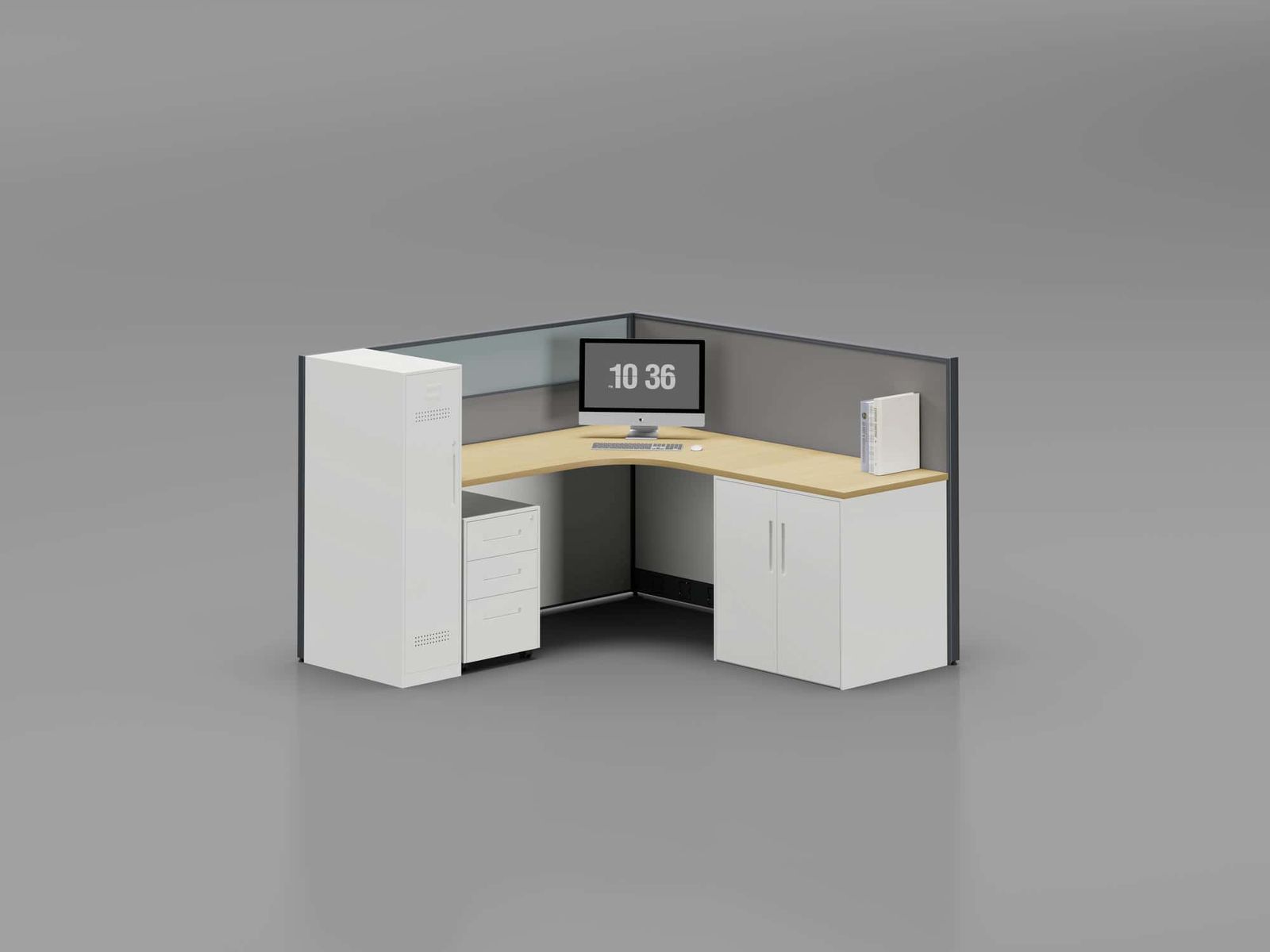 C4060D Modular Office Workstation Partition Desk gallery - Ergovari