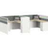 C40C Project Partition Workstation Combination - Fashion White gallery - Ergovari