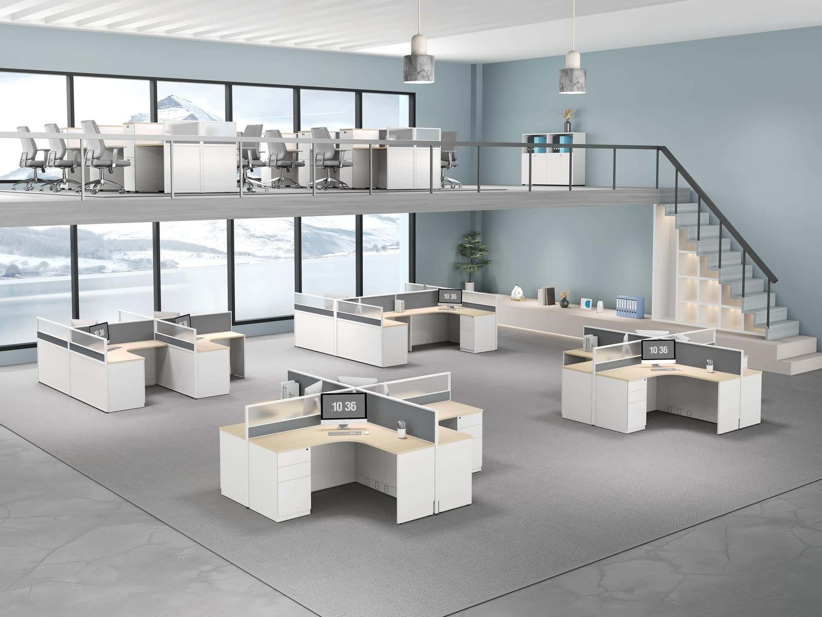 C40CB Modular Office Workstation gallery - Ergovari