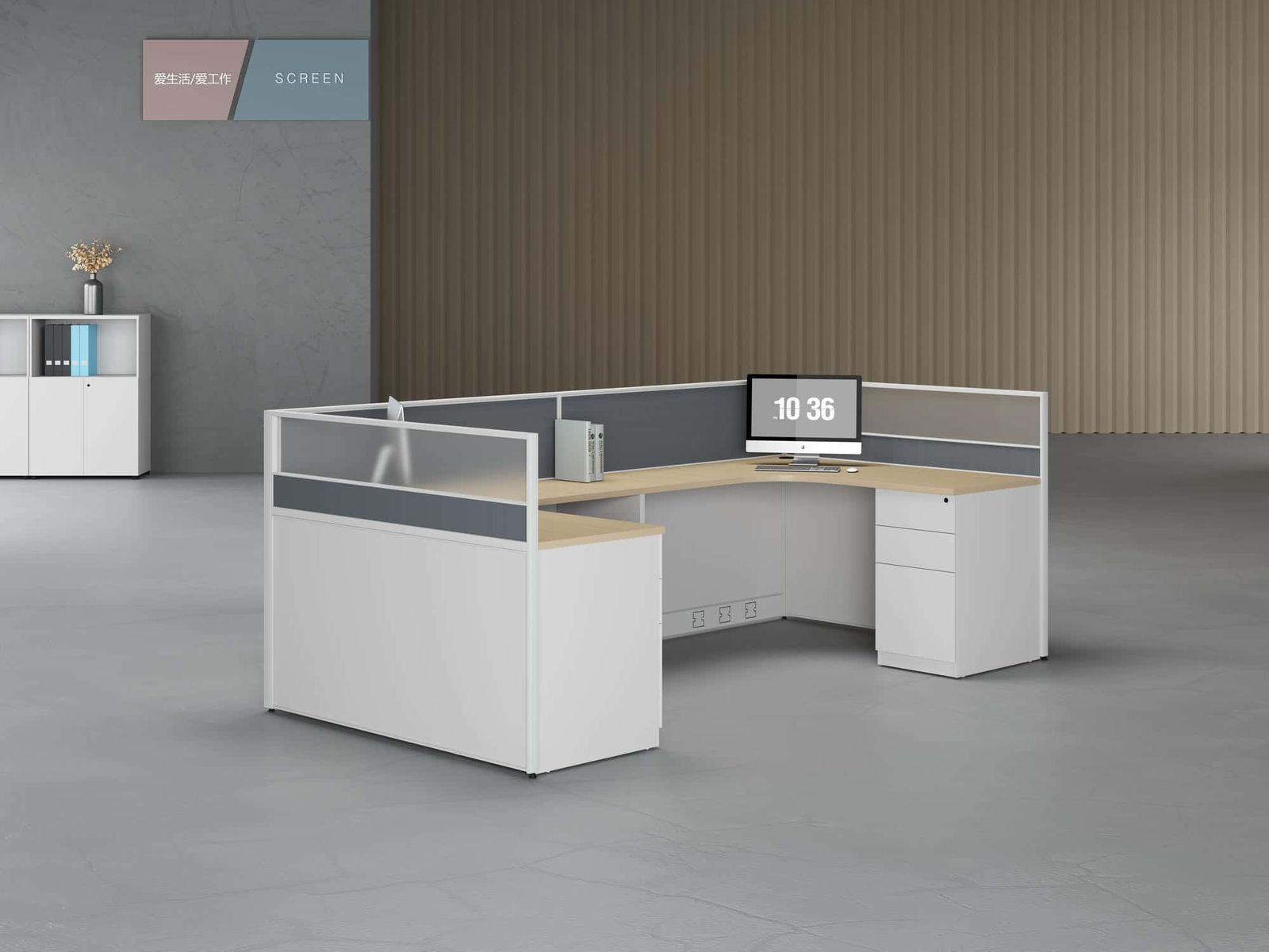 C40CB Modular Office Workstation gallery - Ergovari