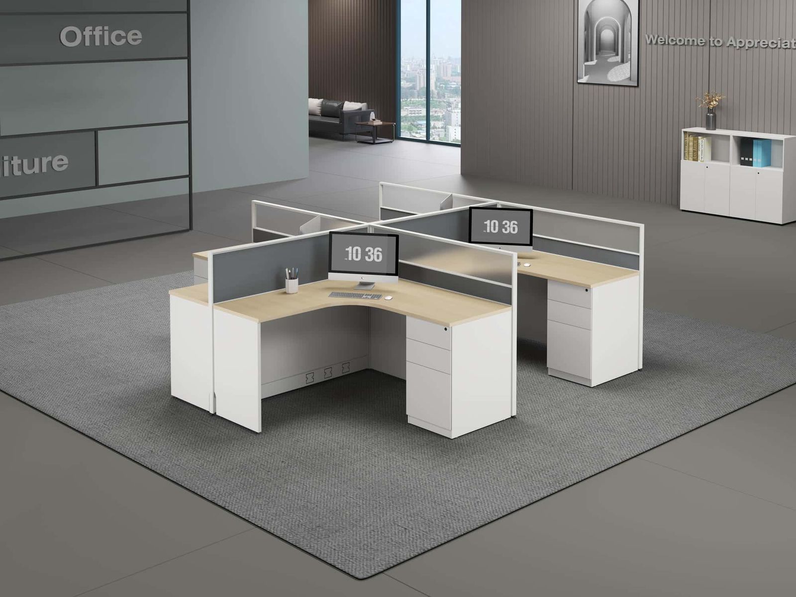 C40CB Modular Office Workstation gallery - Ergovari
