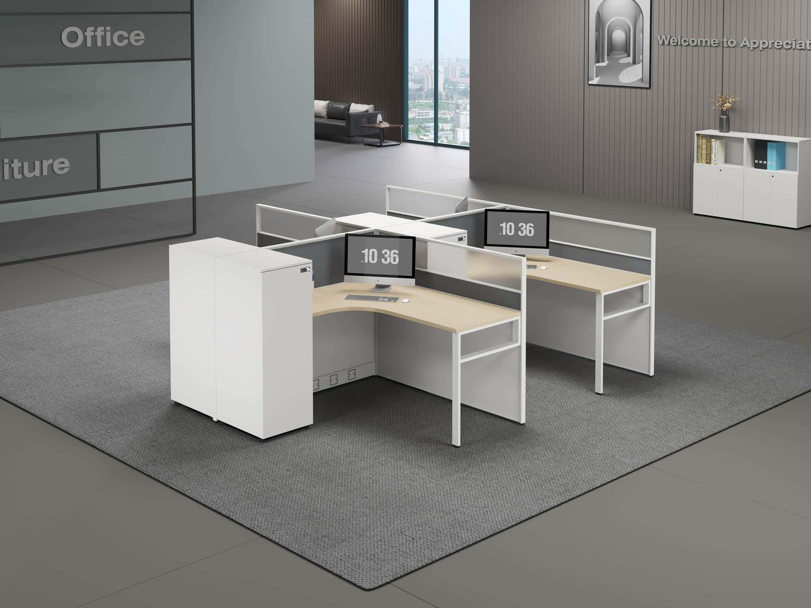 C40CB Modular Office Workstation gallery - Ergovari