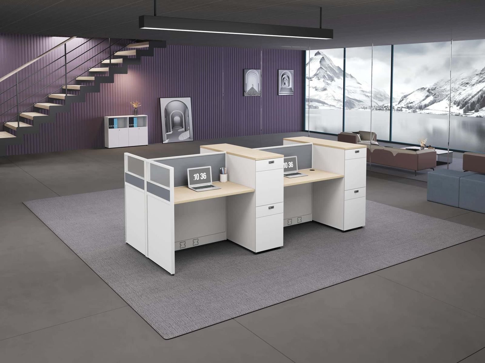 C40CB Modular Office Workstation gallery - Ergovari