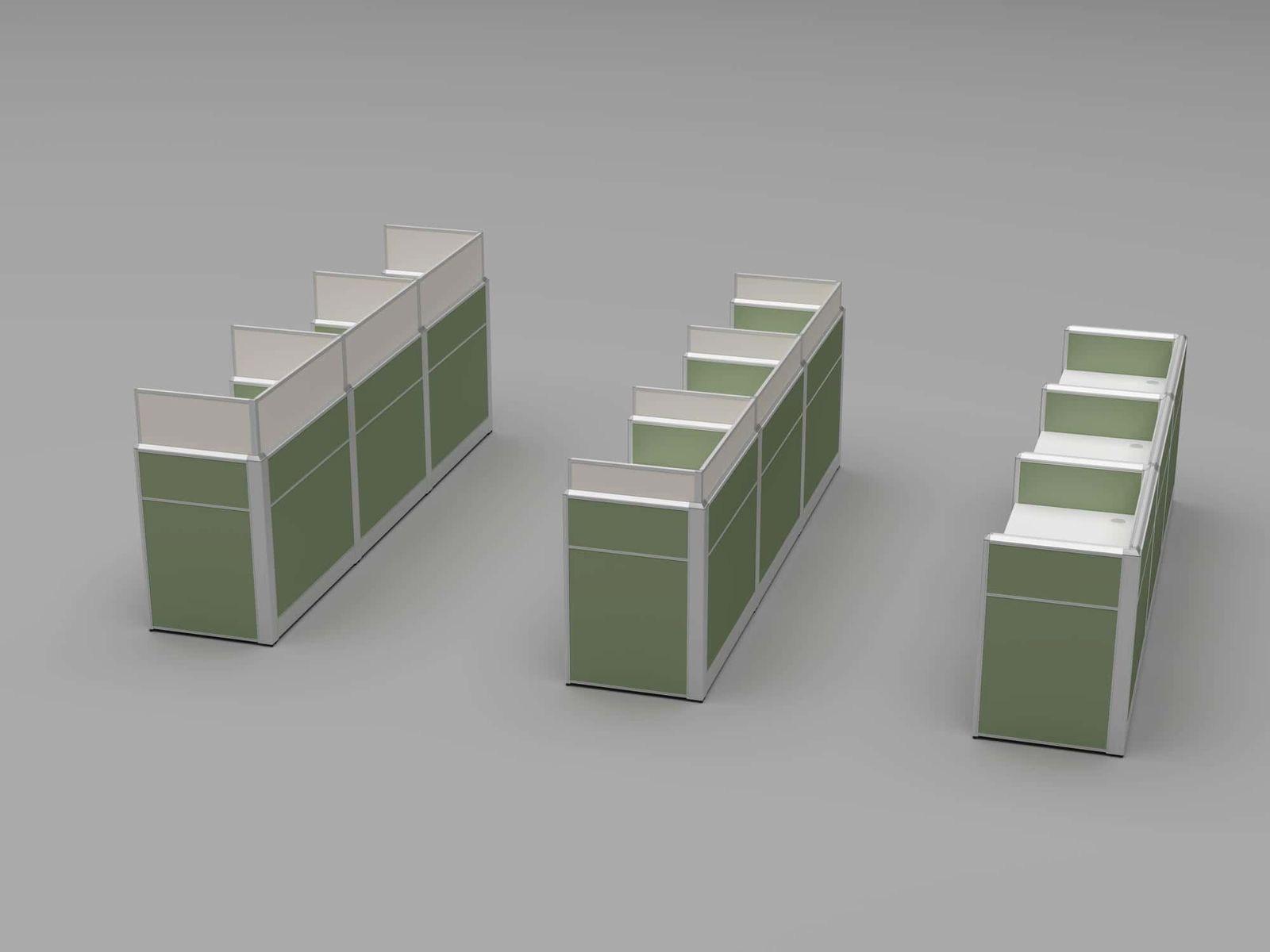 ERA001 Modular Office Workstation Partition Desk gallery - Ergovari