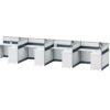 ERA001 Modular Office Workstation Partition Desk - Oxidized Grey whitebg 4 - Ergovari