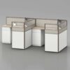 ERA001 Modular Office Workstation Partition Desk - Oxidized Grey whitebg 32 - Ergovari