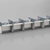 ERA002 Modular Office Workstation Partition Desk - Oxidized Grey whitebg 55 - Ergovari