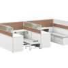 H3060 Project Partition Workstation Combination - Fashion White gallery - Ergovari