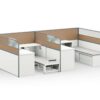 H3060 Project Partition Workstation Combination - Fashion White gallery - Ergovari