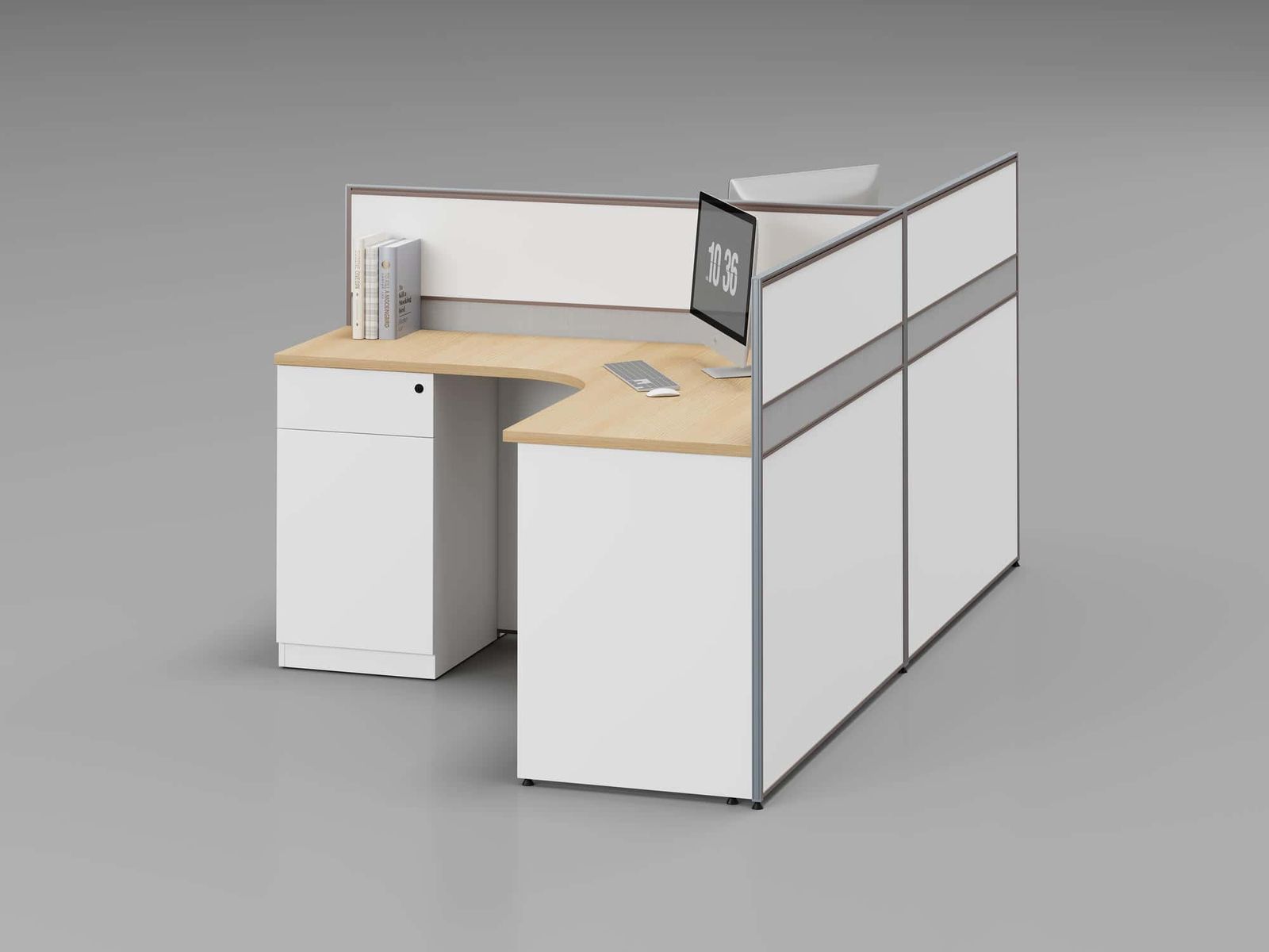 P20 Modular Office Workstation Partition Desk gallery - Ergovari