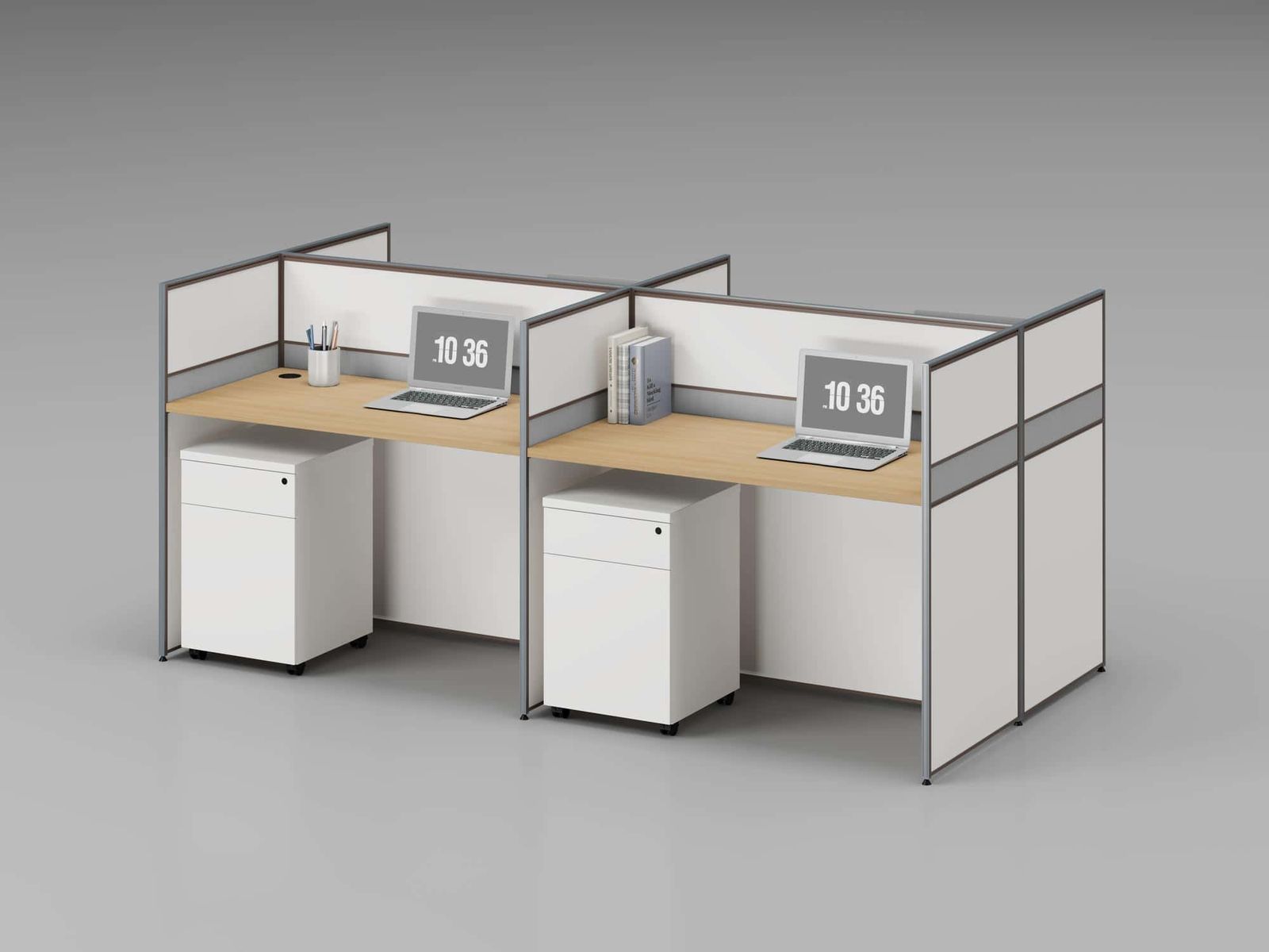 P20 Modular Office Workstation Partition Desk gallery - Ergovari