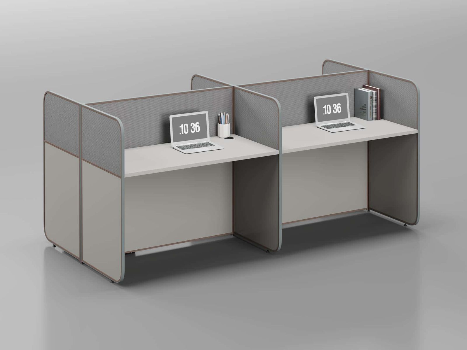 P20B Modular Office Workstation Partition Desk - Straight Desk gallery - Ergovari