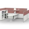 P3550AA-3249A Project Partition Workstation Combination - Oxidized Silver gallery - Ergovari