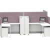 P3550AA-3249A Project Partition Workstation Combination - Oxidized Silver gallery - Ergovari
