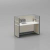 P40 Modular Office Workstation Partition Desk - Straight Desk Inline gallery - Ergovari