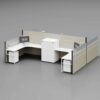 P60 Modular Office Workstation Partition Desk gallery - Ergovari