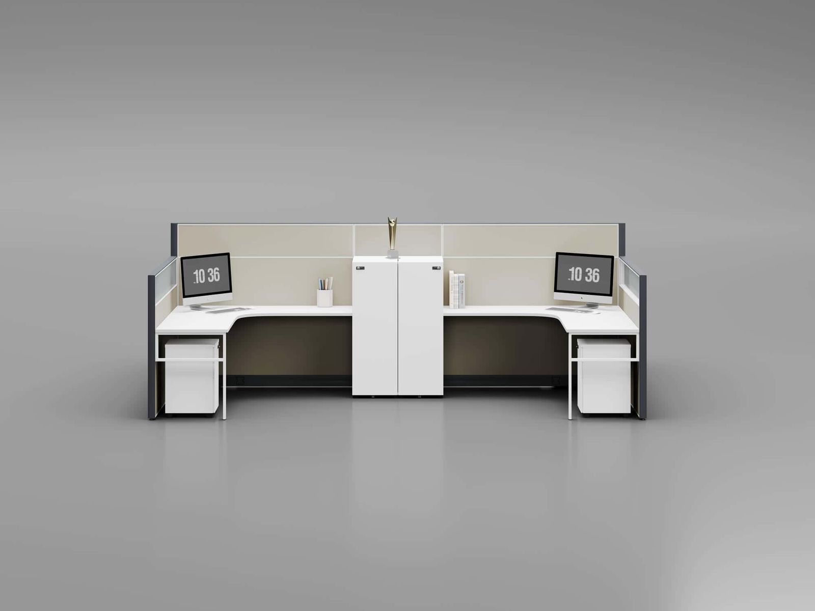 P60 Modular Office Workstation Partition Desk gallery - Ergovari