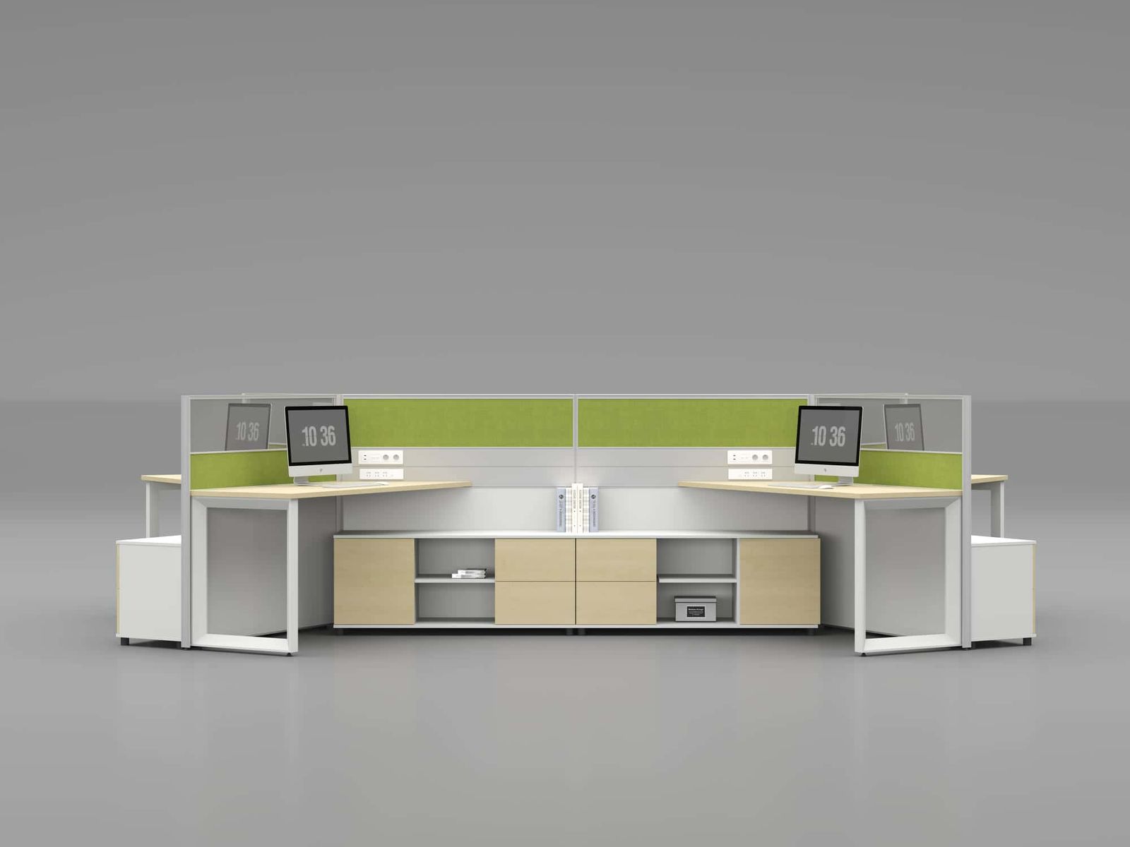 T25 Modular Office Workstation Partition Desk gallery - Ergovari