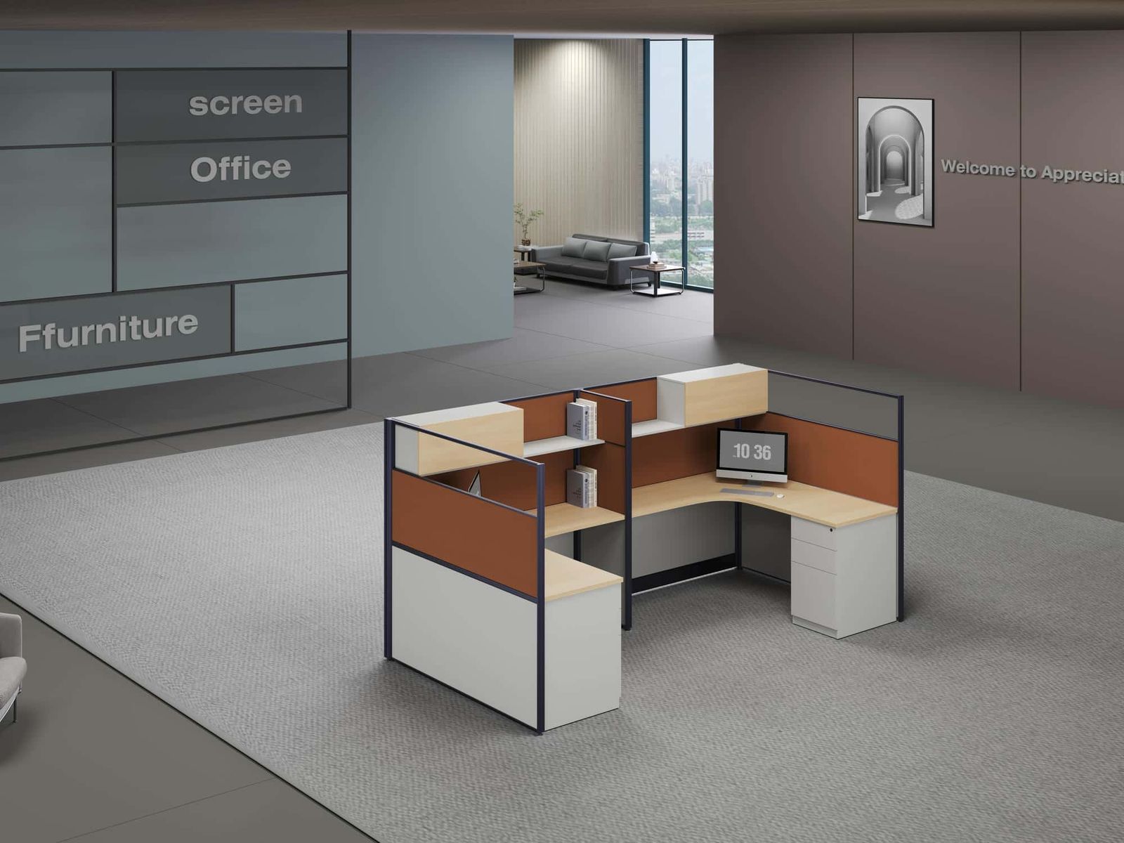 T525 Project Partition Workstation Combination gallery - Ergovari