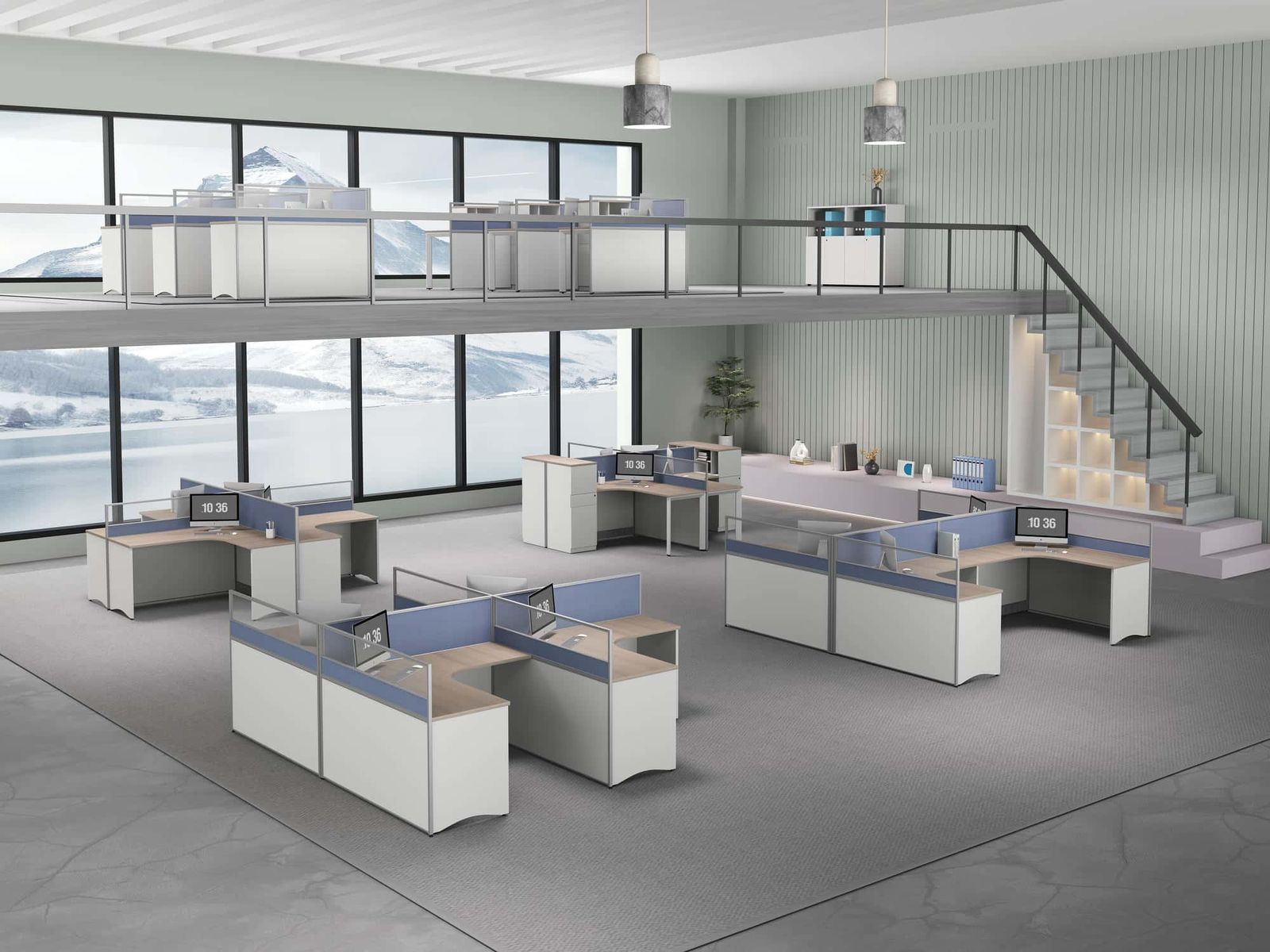 U2535AA Modular Office Workstation gallery - Ergovari